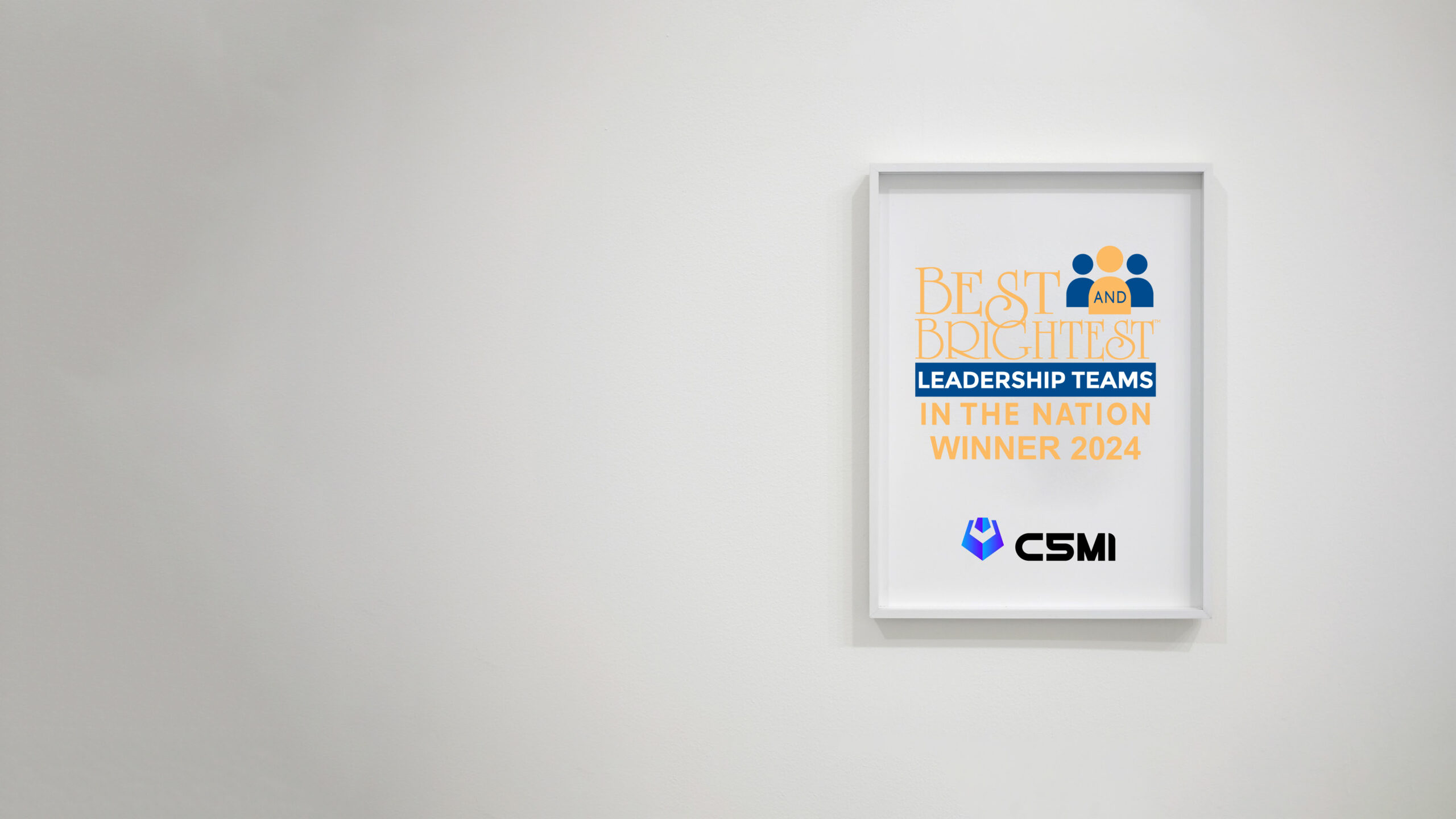 C5MI celebrates its Best and Brightest Leadership Team in the Nation Award.