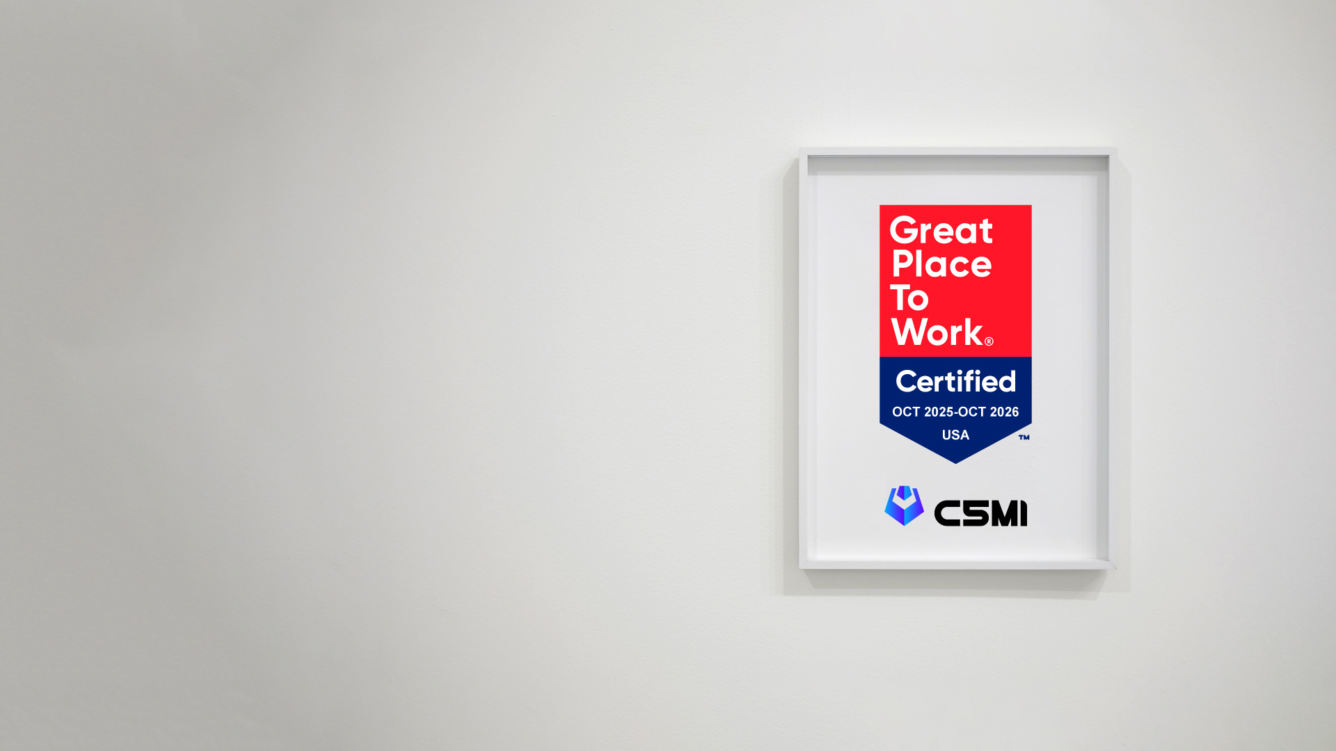 C5MI celebrates its Great Place To Work Certification.