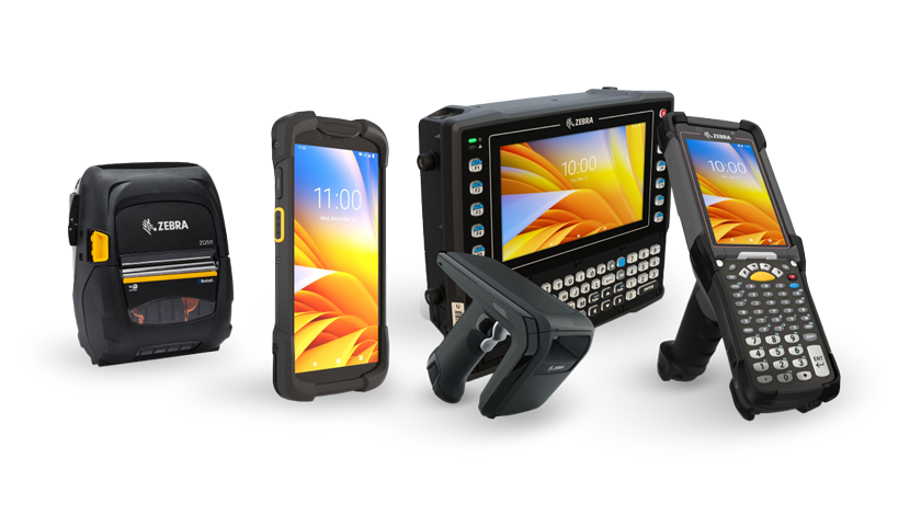 Comprehensive Zebra mobile computing portfolio utilized by C5MI for real-time connectivity and operational control.