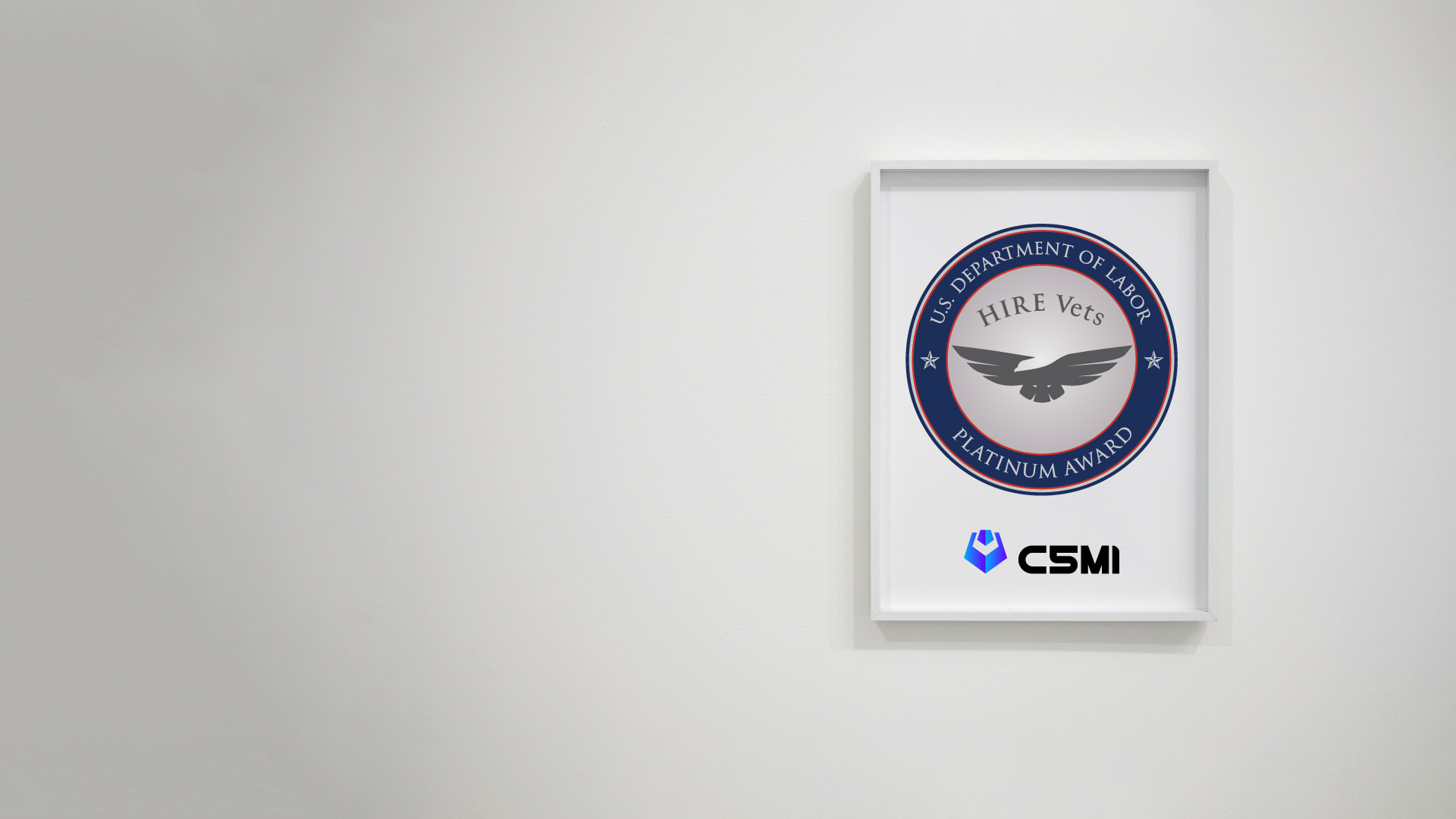 C5MI celebrates its HIRE Vets Platinum Award.